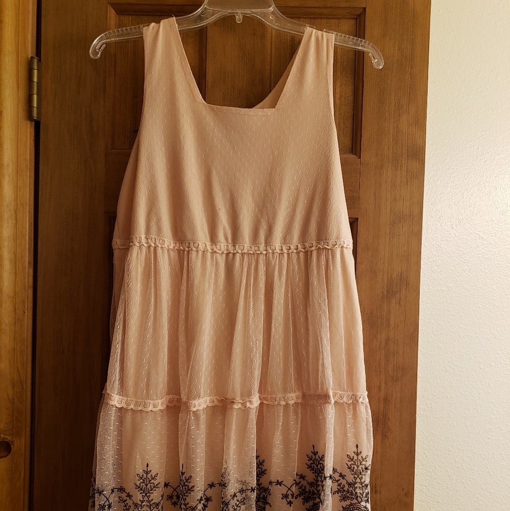 Lacy pink dress